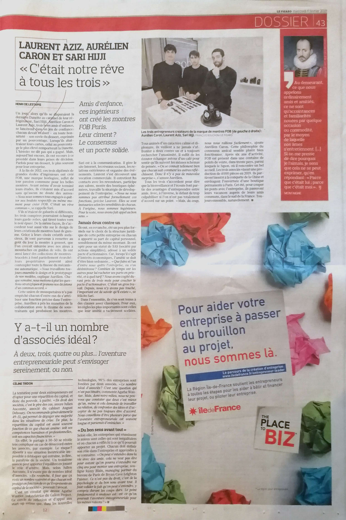 Le Figaro, Février 2019