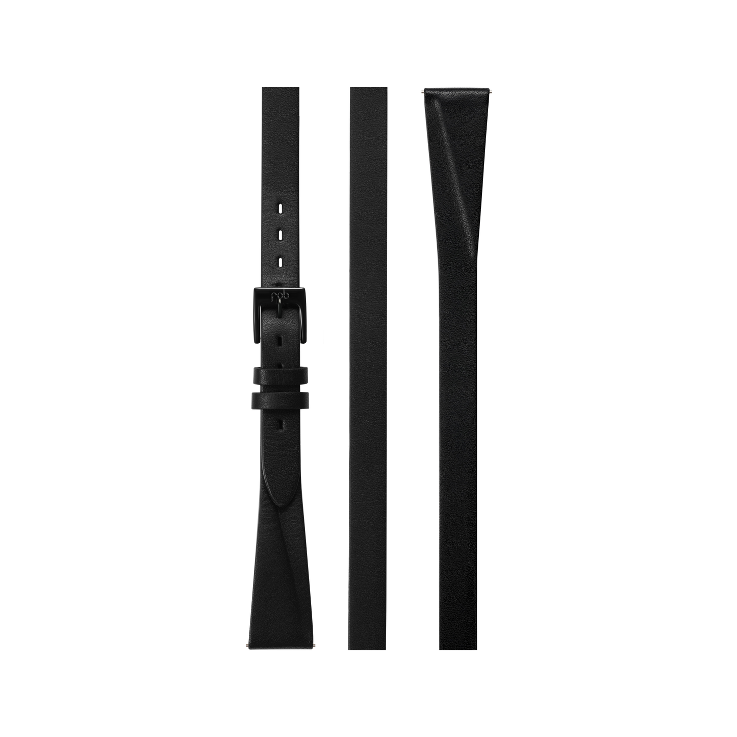 Bracelet triple fin en cuir noir pour R360