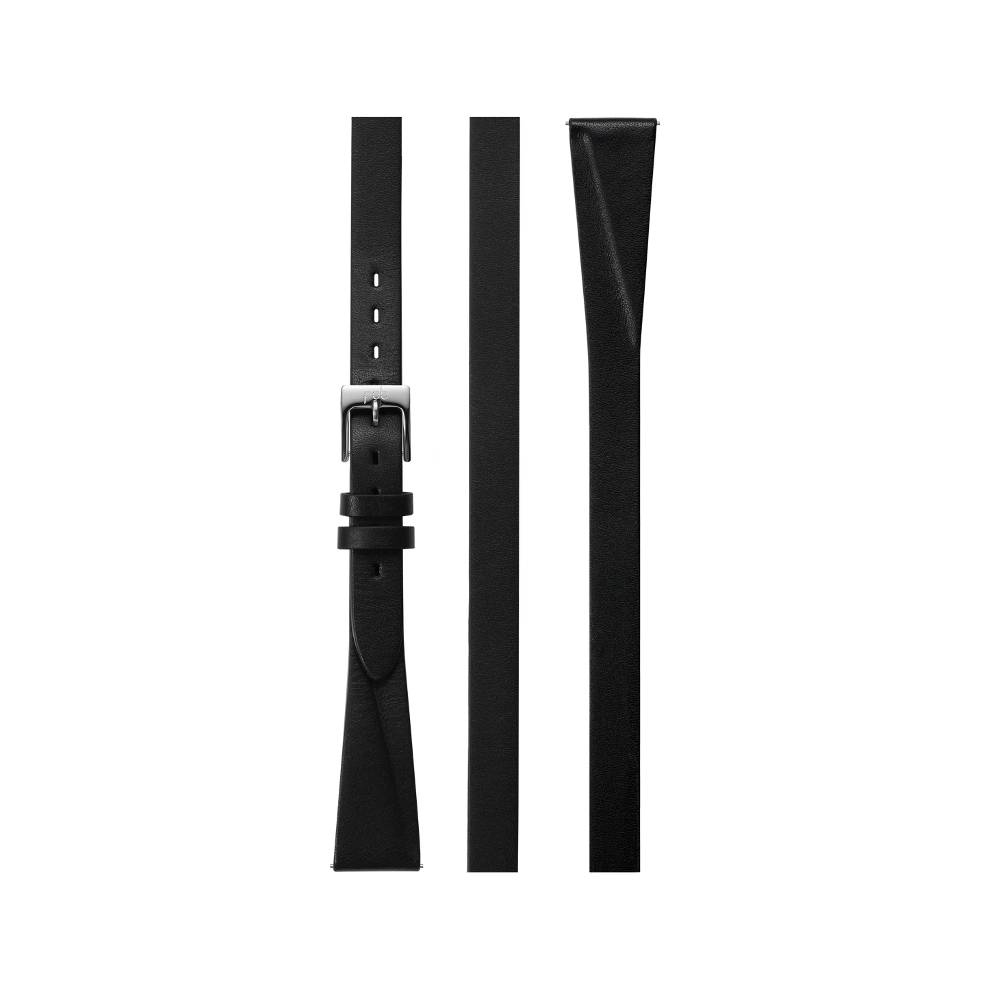 Bracelet triple fin en cuir noir pour R360