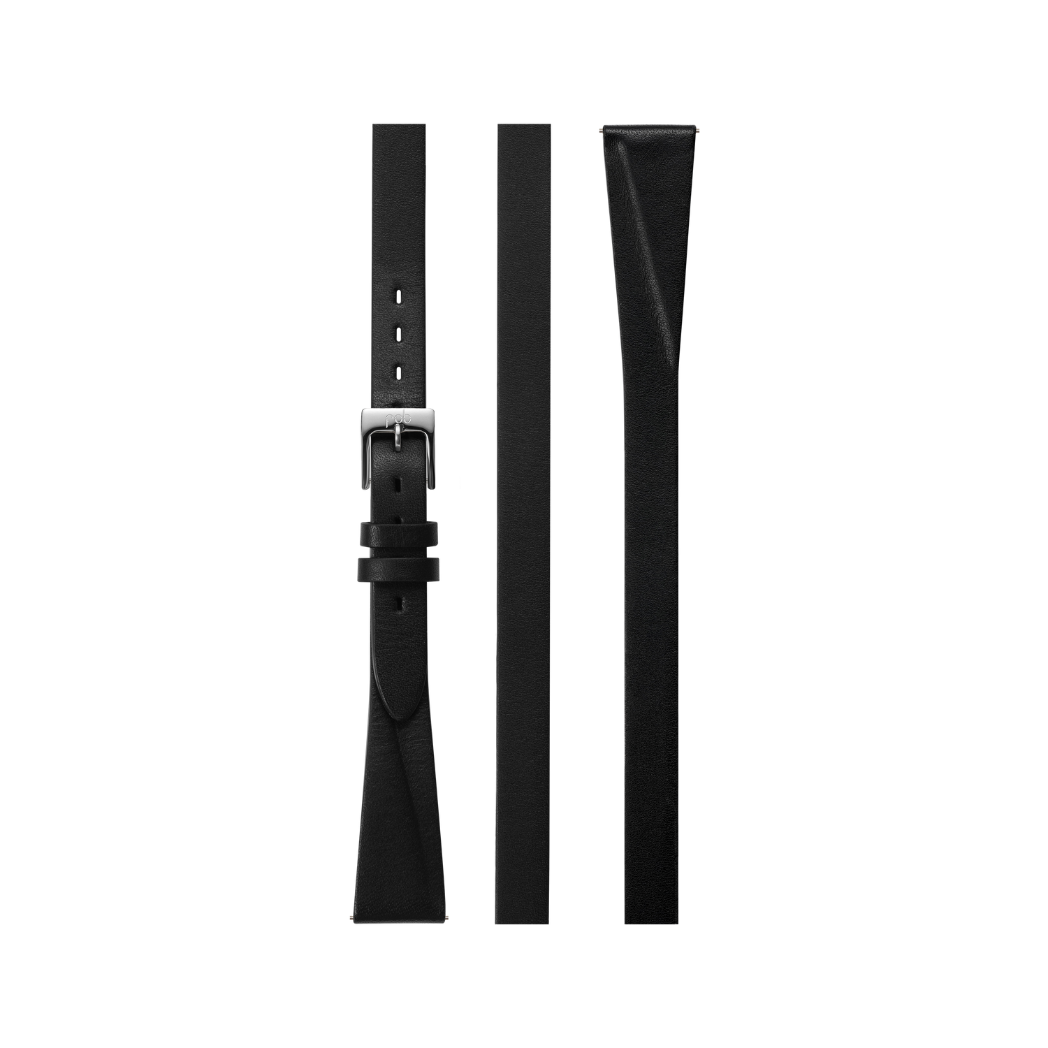 Bracelet triple fin en cuir noir pour R360