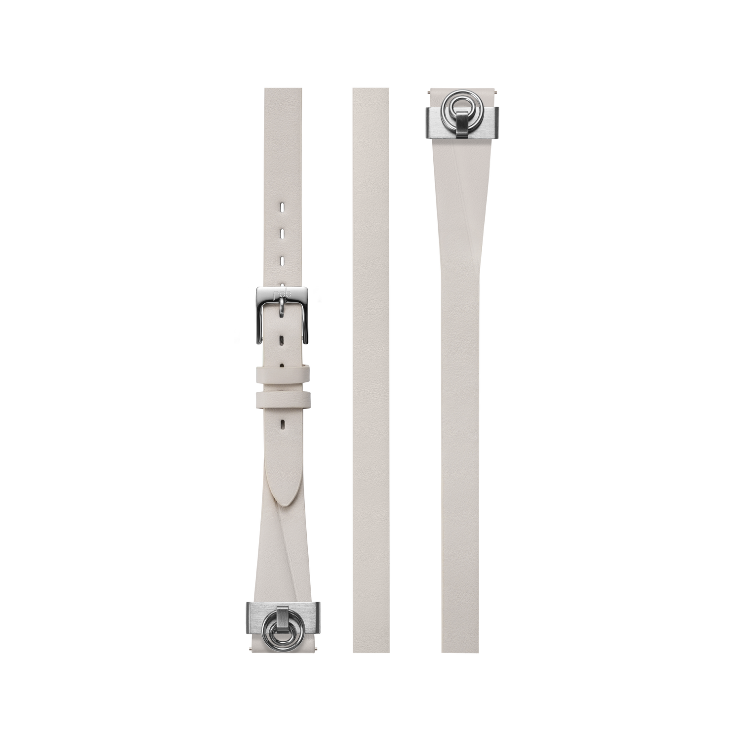 Bracelet triple fin en cuir noir pour R360